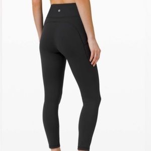 Lululemon Invigorate High Rise 25, Size 4, Black